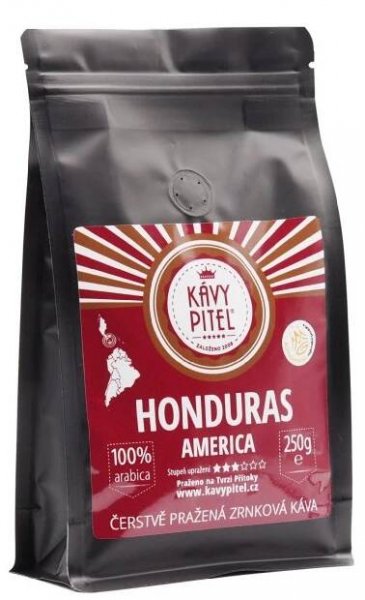 Honduras Kávy pitel - výběrová zrnková káva - Kávy pitel – pražírna u Kutné Hory, Kavárna a obchod na Tvrzi Přítoky