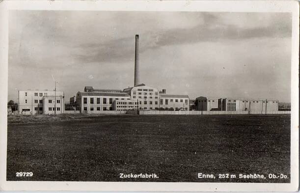 Cukrovar Enns v roce 1929