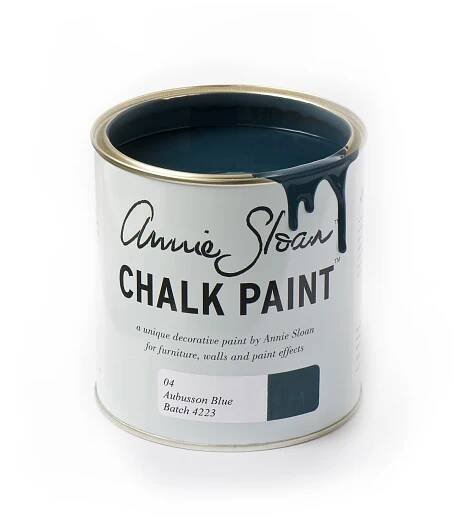 Annie Sloan Křídová Barva – Aubusson Blue - Modrozelená modrá - Velikost: 1l