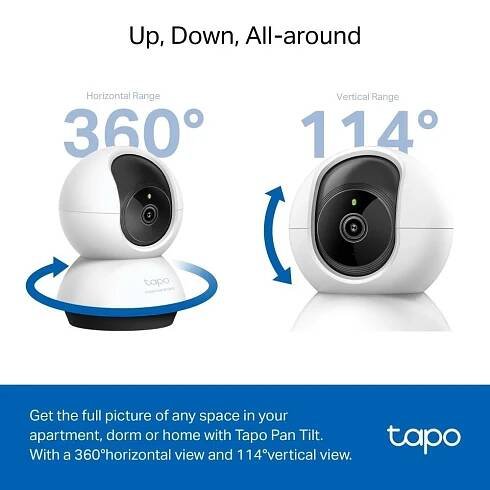 TP-Link Tapo C220 domácí-indoor kamera, (4MP, 2K QHD 1440p, IR 9m, WiFi, micro SD card)