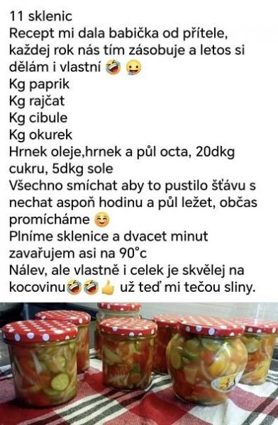 Pin di Lenka Pinterová su Zavařování nel 2025 | Ricette