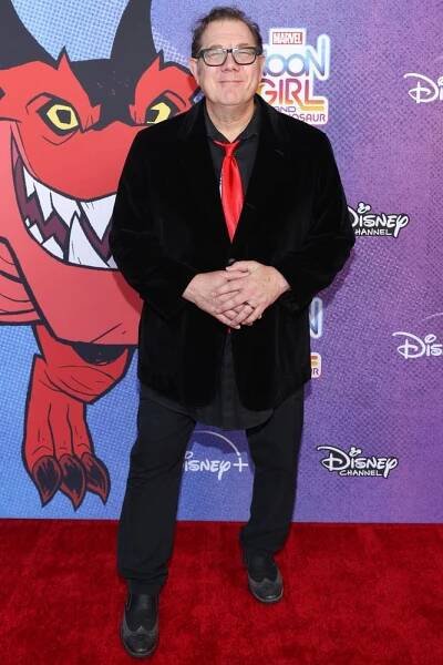 Fred Tatasciore (US voice actor) arrives for the premiere of 'Moon Girl and Devil Dinosaur' at the Walt Disney Studios Lot in Burbank, California, on February 4, 2023. (Photo by Juan Pablo Rico / AFP) (Photo by JUAN PABLO RICO/AFP via Getty Images)
