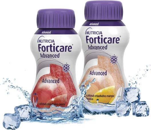 Forticare Advanced s příchutí chladivého manga a broskve 4 × 125 ml