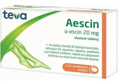 AESCIN TEVA 20MG TBL ENT 120