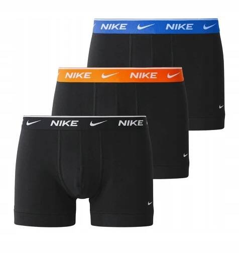 Pánské boxerky Slipy Spodní prádlo NIKE Dri-FIT Everyday Cotton Trunks 3Pak M