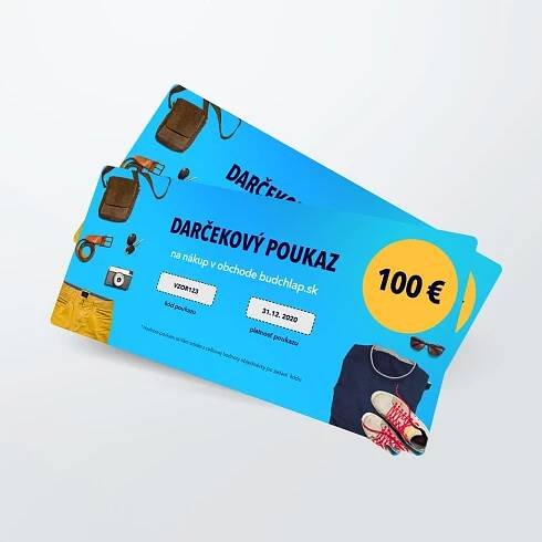 Darčekový poukaz v hodnote 100€ - Budchlap.sk