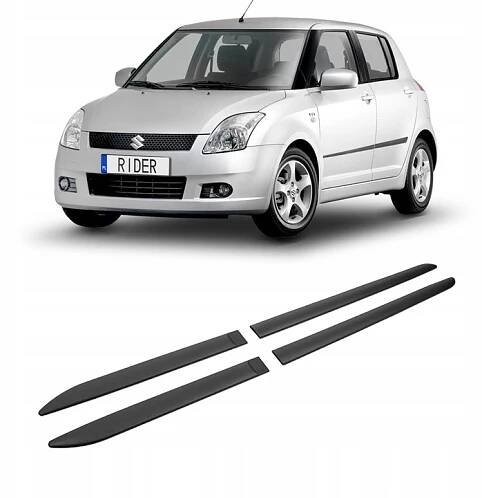 Boční lišty dveří krytu karoserie pro SUZUKI SWIFT 2004-2010 HATCHBACK