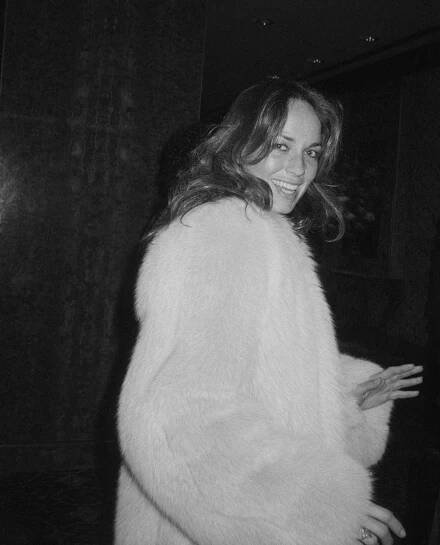 Catherine Bach Wearing A Fur Coat, Circa 1970, New York.