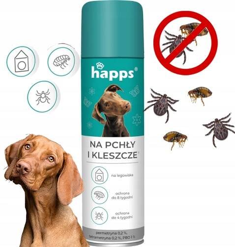 Antiparazitikum pro psa Sprej proti blechám a klíšťatům Aerosol pro všechny psy 250 ml