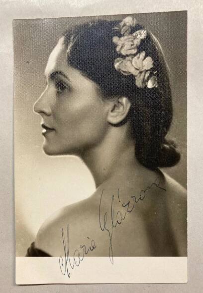 Marie Glázrová - fotografie s podpisem  - Ostatní sběratelské předměty