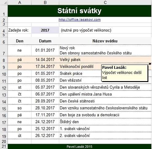 Excel funkce DATUM