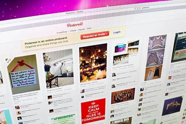 domovská stránka pinterestu - pinterest - stock snímky, obrázky a fotky