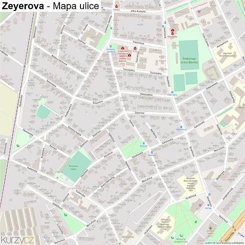 Zeyerova - mapy | Kurzy.cz