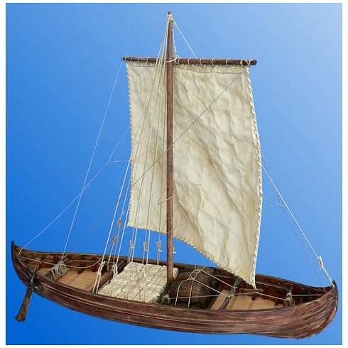 Dušek Vikingská loď Knarr 1:35 kit (KR-21207) | Astra