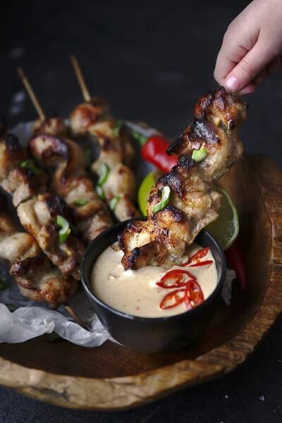Kuřecí satay s arašídovou omáčkou | Coolinářka