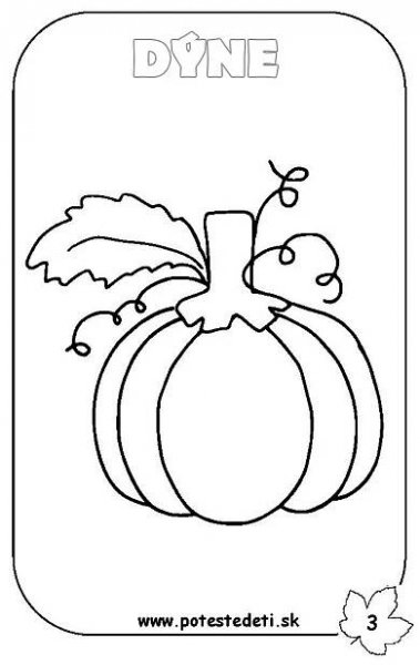 Autumn Harvest Coloring Page | Preschoolers