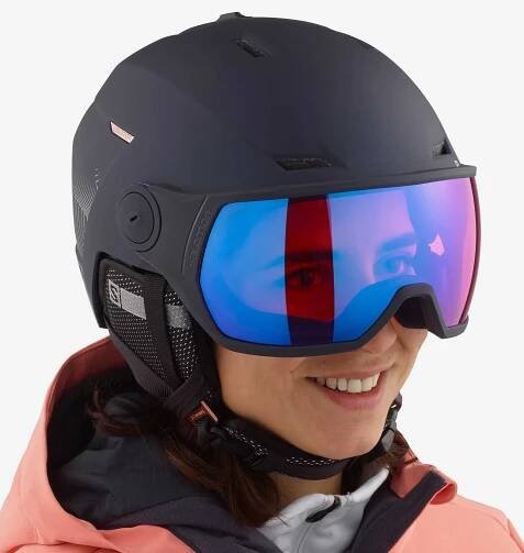 Lyžařská helma Salomon Icon LT Visor W - bílá M