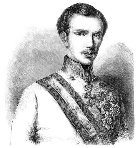 františek josef i., rakouský císař a uherský král, 1854 - franz joseph i of austria stock ilustrace