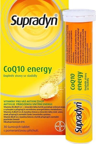 Supradyn CoQ10 Energy 30 šumivých tablet