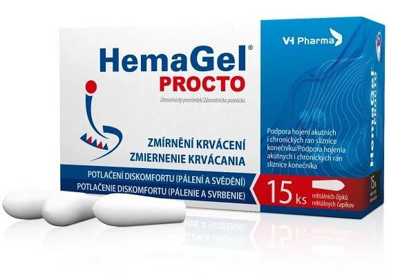 Hemagel PROCTO rektální čípky 15 ks