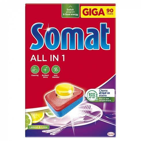 SOMAT All in 1 tablety Lemon 90 ks 349 Kč