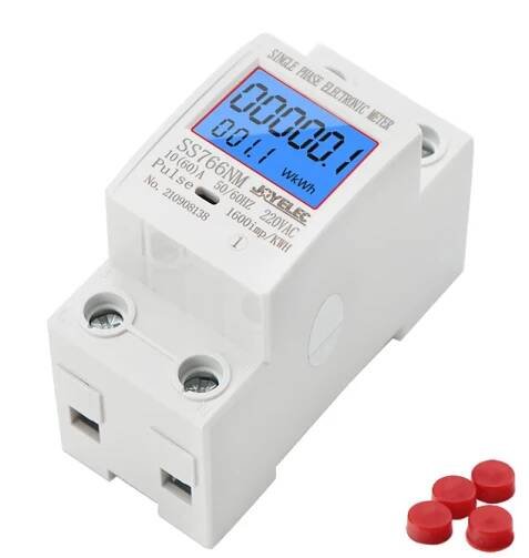 Digitální jednofázový ELEKTROMĚR- Měřič nulové energie kWh V+A+W | Aukro