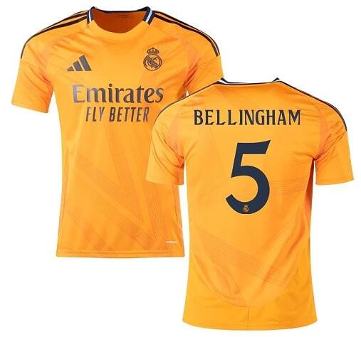 Real Madrid Dresy Fotbal Bellingham 5 Muž Venkovní 2024-2025