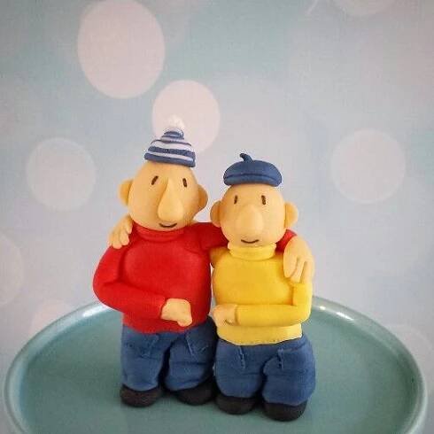 Pat a mat fondant cake topper ( buurman en buurman taart topper ) | Fondant, Kindertaarten, Taart