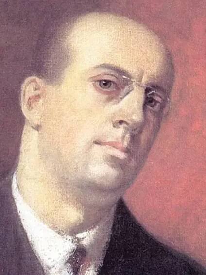 Herbert Masaryk a jeho autoportrét z přelomu let 1914–1915.