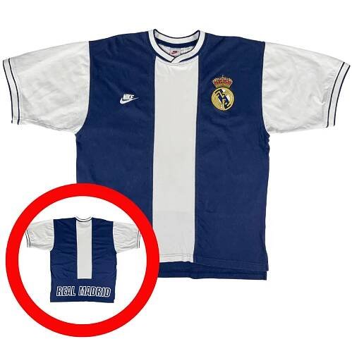 REAL MADRID CF 90s NIKE Basketball Cotton Tee Shirt M