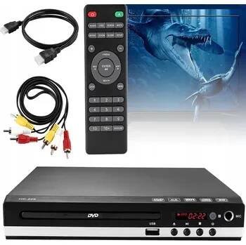 Přehrávač DVD pro televizor, HDMI, bez regionálních omezení, USB vstup