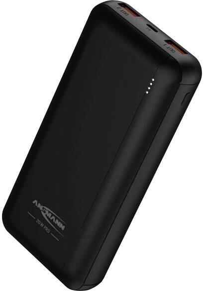 Ansmann PB320PD powerbanka Li-Pol, 20000 mAh, Dodávka energie, USB-A, USB-C®, černá