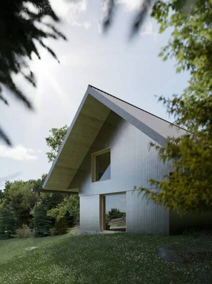 Dům s dlouhým oknem - Mjolk Architekti