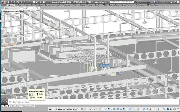 AutoCAD - Koordinační model v DWG