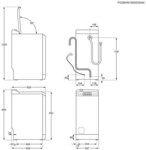 Pračka Electrolux EW2TN5061FC