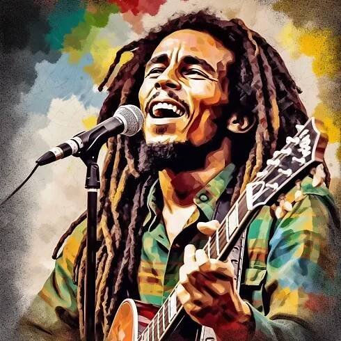 50+ AI Generated Images of Bob Marley - Extra Chill