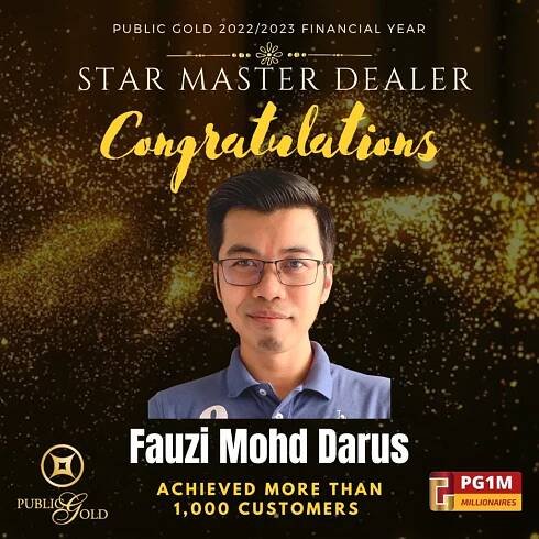 New Achievement Unlocked! Star Founder Master Dealer - Public Gold Malaysia
