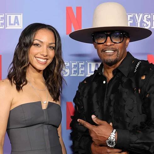 Corinne Foxx and Jamie Foxx attend Netflix is a Joke presents FYSEE LA Comedy Night
