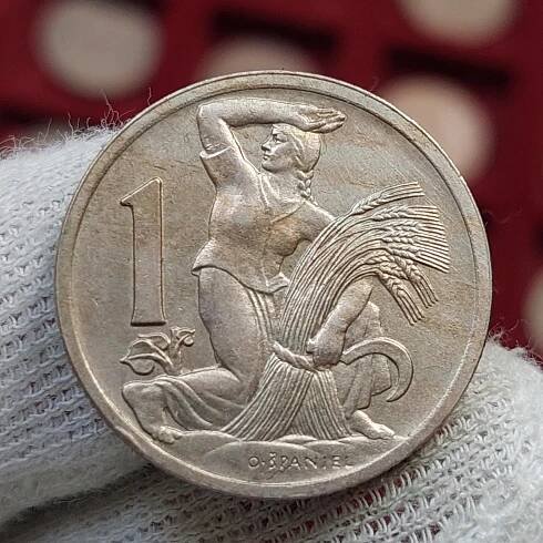 1 Kč / Koruna 1937 • Stav • První Republika