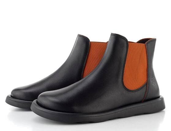 Fly London chelsea kotník black/red TICH099FLY