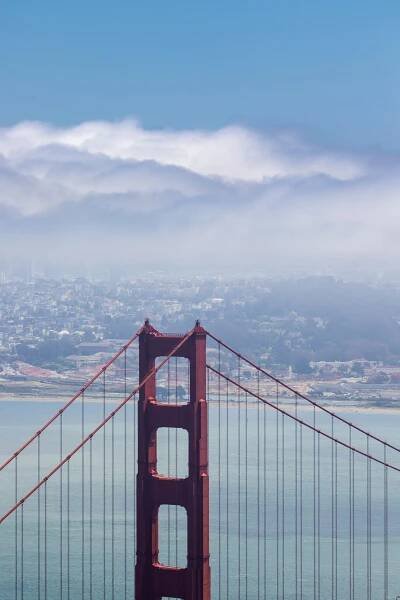 A view of the golden gate bridge in san francisco