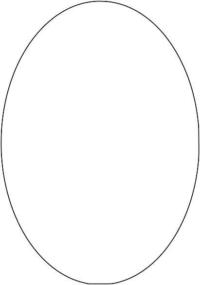 Shape of Oval Frame | Free Printable Papercraft Templates
