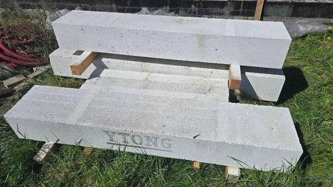 Nosný překlad YTONG 375x2000mm a nenosný 125x1250mm - Příbram