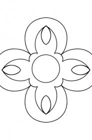 Antistresová krásná květina omalovánka - Omalovánky pro děti