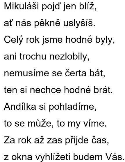 Čerte, čerte, čertíku – MŠ Kurandové