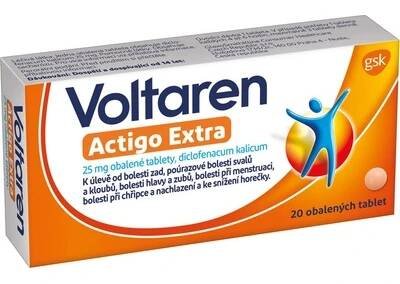 Fotka Voltaren Actigo Extra 20 tablet