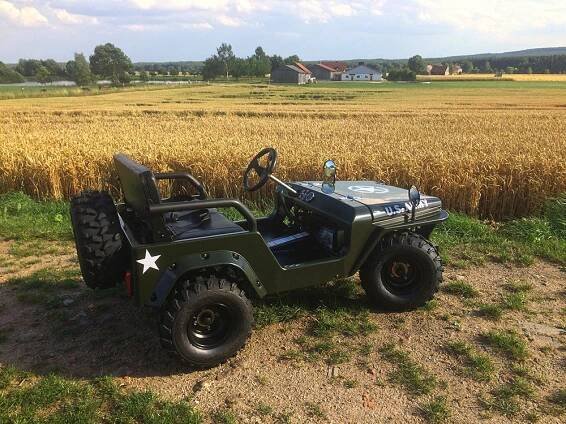 HILLBIL - pictures - videos of gasoline minijeep for children - minicar impressions 