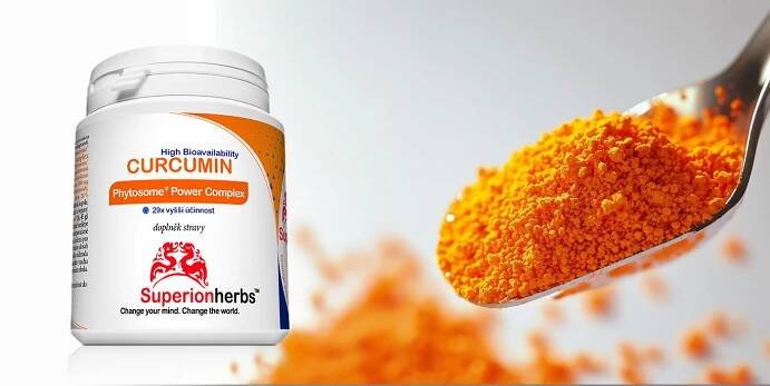 Superionherbs Curcumin Phytosome® - kurkumin s vysokou vstřebatelností, 90 tobolek