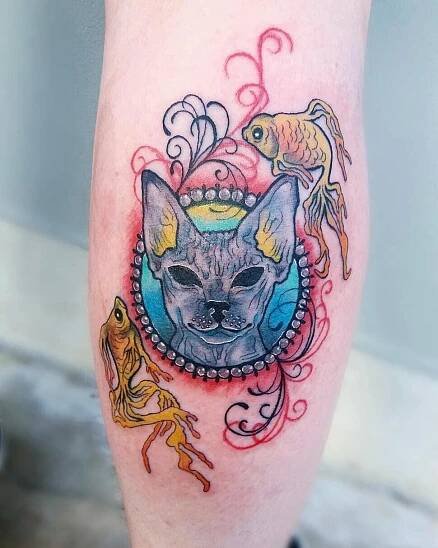155 Extremely Adorable Cat Tattoos You Should Get This Year - Wild Tattoo Art