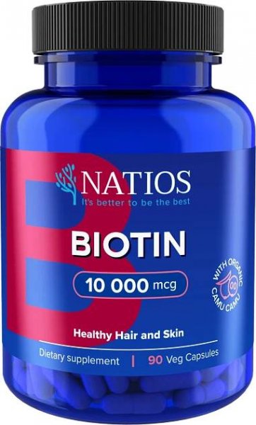 Natios Biotin Extra Strength 90 cps.